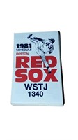 1981 Boston Red Sox Pocket Schedules **