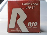 Rio brand box of 410 3" game load