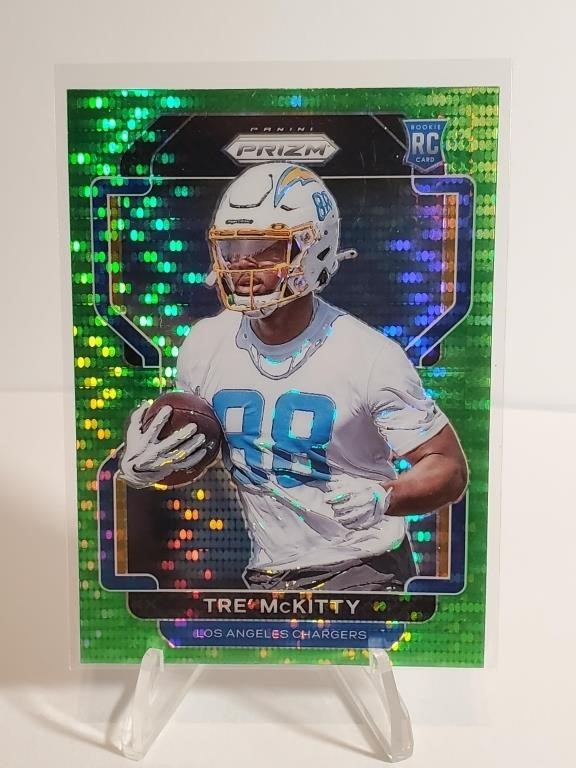 2021 Panini Prizm Lime Green Pulsar Tre McKitty RC