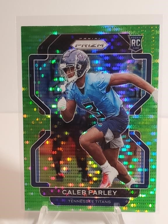 2021 Panini Prizm Lime Green Pulsar Caleb Farley R