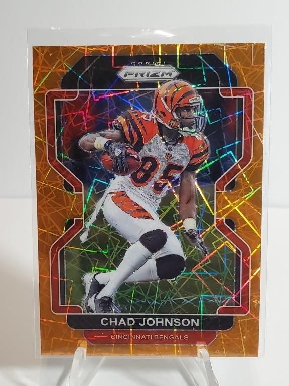 2021 Panini Prizm Orange Laser Chad Johnson