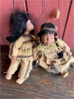 Cathay Collection Native American Couple on Swing