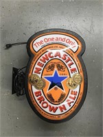 New Castle Brown Ale Lighted Sign
