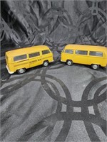 2 Yellow VW Licensed Die Cast
