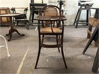 Vintage Re-caned High Chair