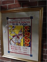 Newcastle Martin & Downs big top Circus poster