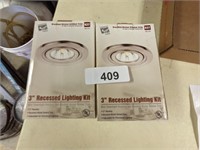 (2) 3" Recessed Lighting Kit