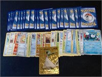 Pokemon Cards Lot With Gold Foil