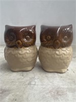 Vintage Owl Salt And Pepper Shakers