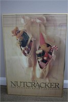 Framed "The Nutcracker" Ballet of Canada poster,