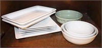 Selection of White Ceramic Serving Pieces