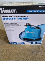 Simer portable submersible pump