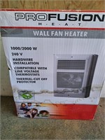 Profusion wall fan/heater 1000/2000w