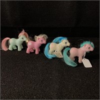 Lot of 4 Baby Ponies with Beddy Bye Eyes