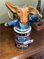 Democrat Donkey Jim Beam Bottle