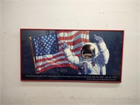 Alan Bean Signed Apollo 12 Framed Poster