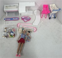 (L) Barbie Grocery Store Set.