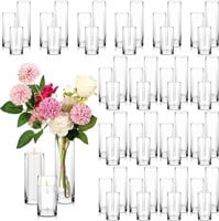 Thickened Glass Cylinder Vase  5  6  8 Inch