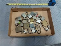 assortment of pad locks