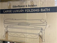 NIB Large Luxury Folding Bath - Elderflower and