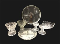 Assortment of Glass Tabletop Items