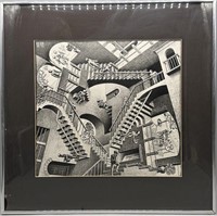 M. C. Escher framed "Relativity" Print