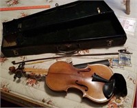 Violin, case , bow, strings, in parts