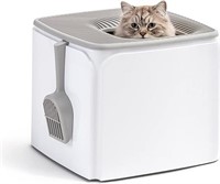 Iris Usa Premium Top Entry Cat Litter Box Litter