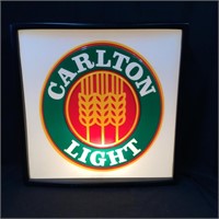 Original Carlton embossed light box apprx 48x50 cm