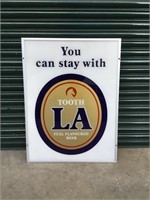 Tooth LA beer sign approx