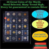 20 Great Coins of the World, hand selected, many t