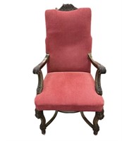 William & Mary Style Oak Arm Chair