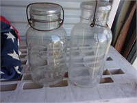 2 large canning jars