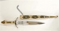 Finely Crafted Russian Kindjal Dagger with opals