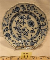 RARE  Meissen "Blue Onion" by Carl Teichert Plate