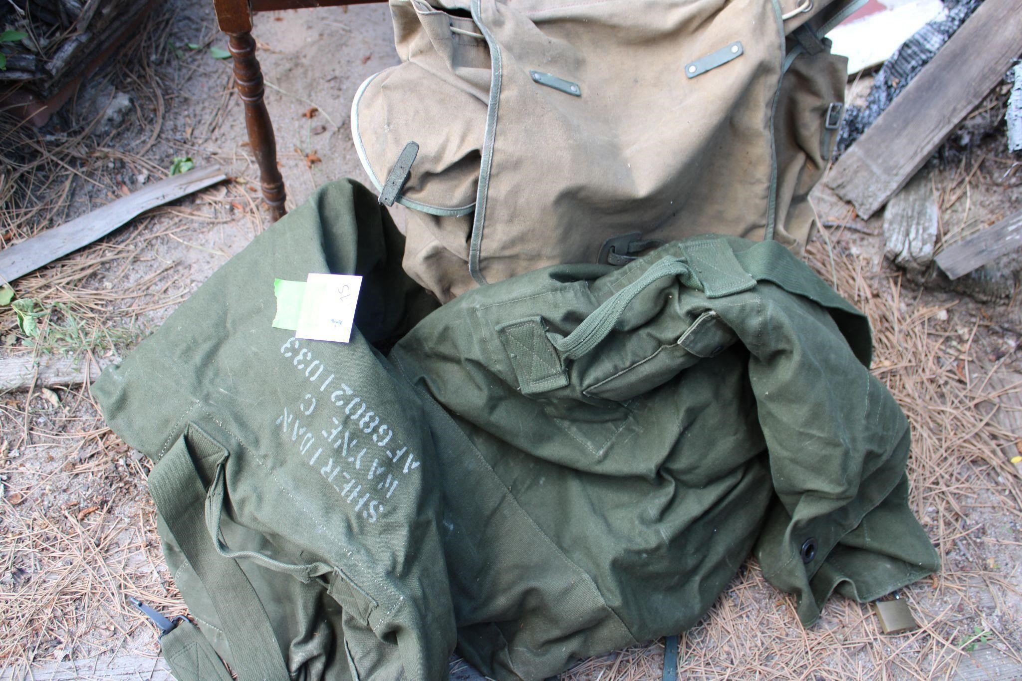 Military Bags and Rucksack