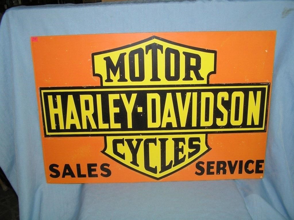 Harley Davidson motorcycle sales and service retro