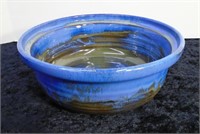 9" Dia. Glazed Shearwater Pottery Bowl