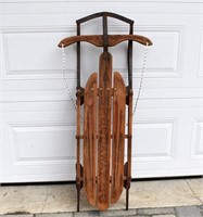 Speedway Wooden Snow Sled