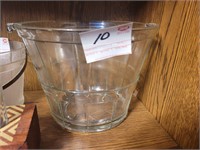 Glass Ice Bucket Vintage