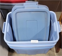 APPROX 3 TOTES W/LIDS
