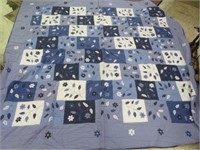 BLUE AND WHITE QUILT