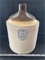 Uhl Poettery Crock Jug 10x8 Inches Has Chip