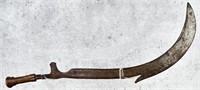 Congolese African Congo Sickle Knife Sword