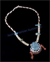 Nothwestern Native Turquoise & Oxblood Necklace