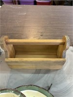 Wooden carrying toolbox