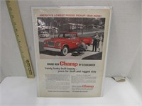 Vintage 1960 Champ by Studebaker poster