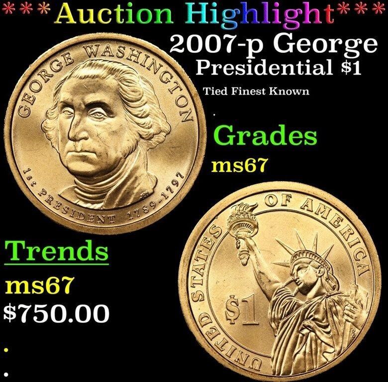 ***Auction Highlight*** 2007-p George Washington P