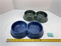 2 Hercules Heavy Duty Plastic Food Dishes