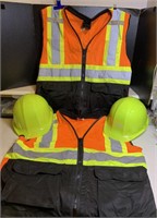 Safety vest and hats
